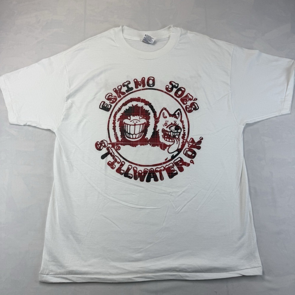 Vintage Eskimo Joe's Stillwater OK Single Stitch T Shirt USA XL Hanes Beefy T